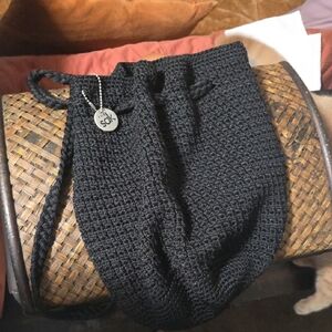 The Sak Black Knit Backpack